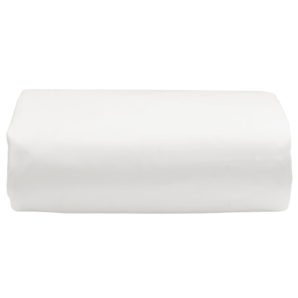 vidaXL brezenta pārklājs, balts, 3,5x5 m, 650 g/m²