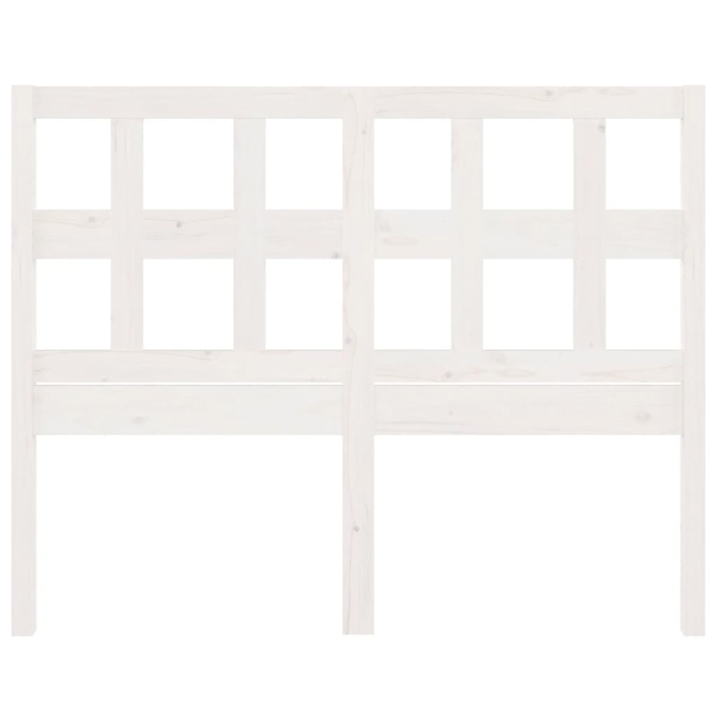 vidaXL gultas galvgalis, balts, 165,5x4x100 cm, priedes masīvkoks
