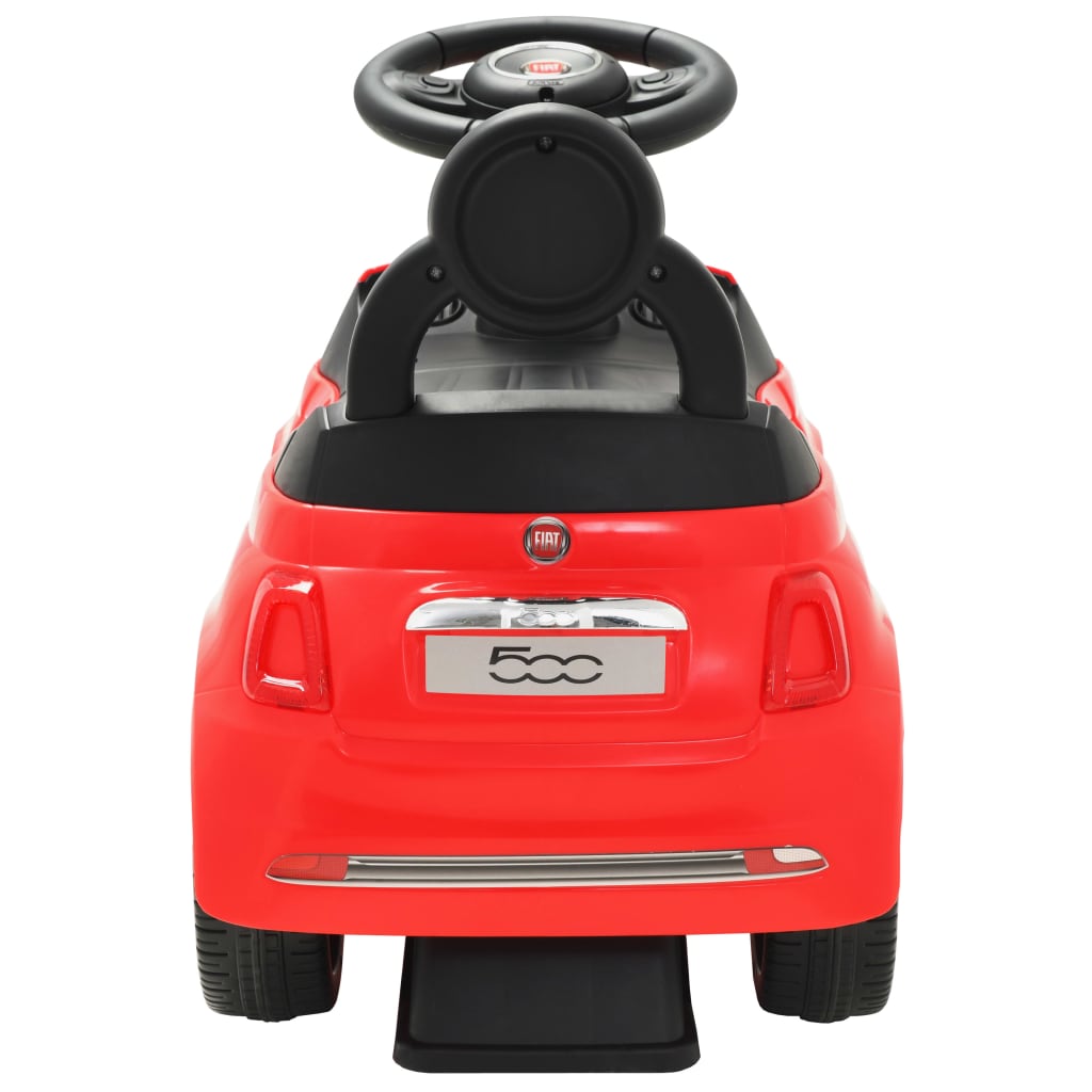 vidaXL bērnu rotaļu mašīna, Fiat 500, sarkana