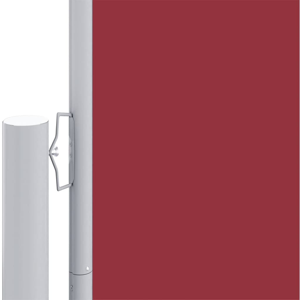 vidaXL izvelkama sānu markīze, sarkana, 220x600 cm