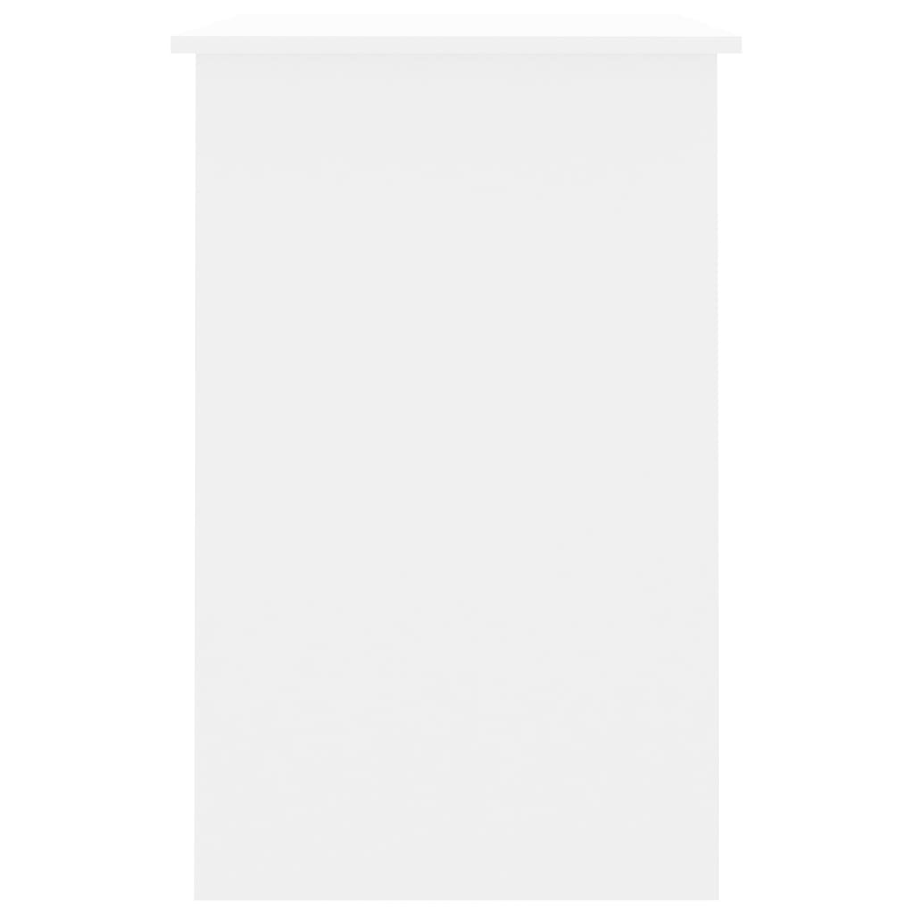 vidaXL rakstāmgalds, balts, 100x50x76 cm, skaidu plāksne