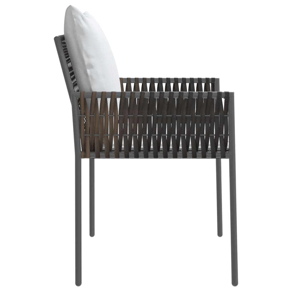 vidaXL dārza krēsli ar matračiem, 2 gb., 54x61x83 cm, PE rotangpalma