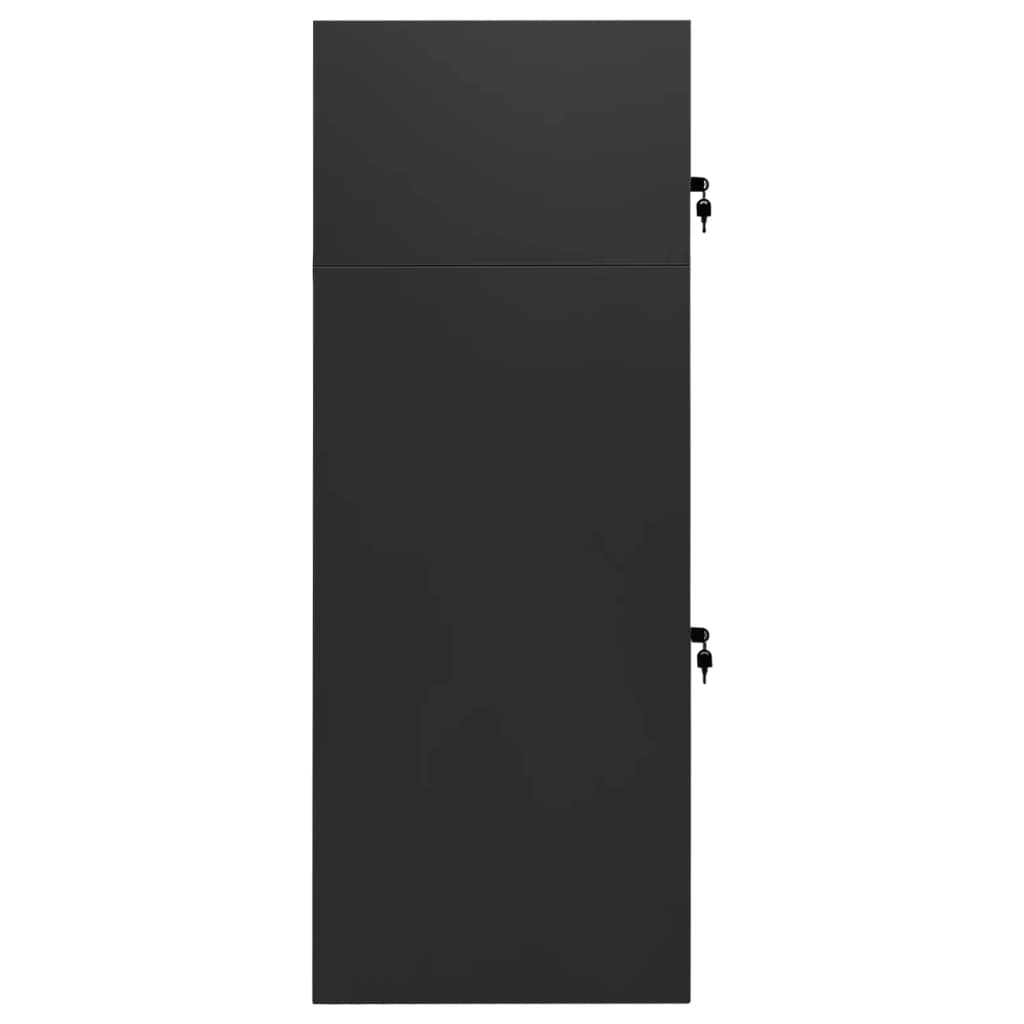 vidaXL seglu skapis, antracītpelēks, 53x53x140 cm, tērauds