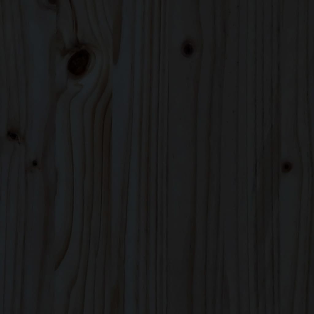 vidaXL sauļošanās zvilņi, 2 gab., melni, 199,5x60x74 cm, priedes koks