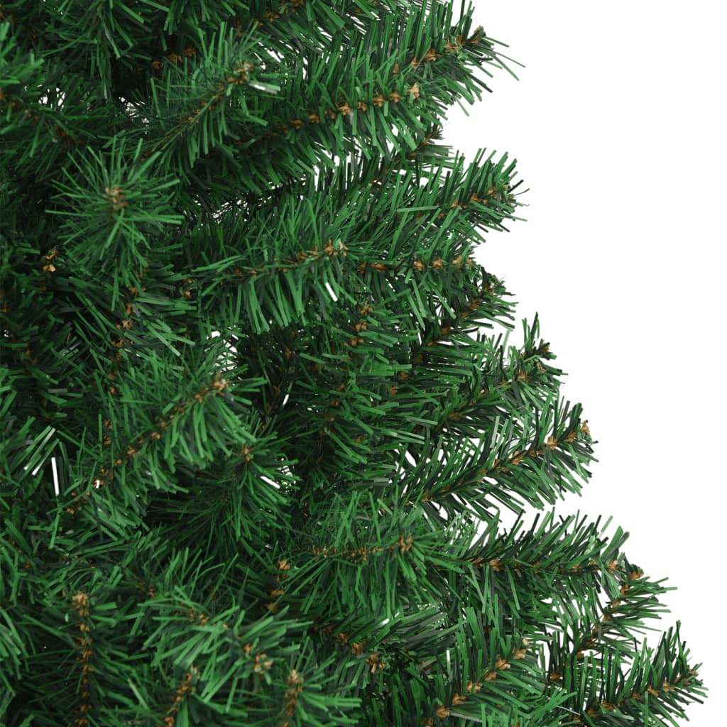 vidaXL mākslīgā Ziemassvētku egle, biezi zari, zaļa, 210 cm, PVC