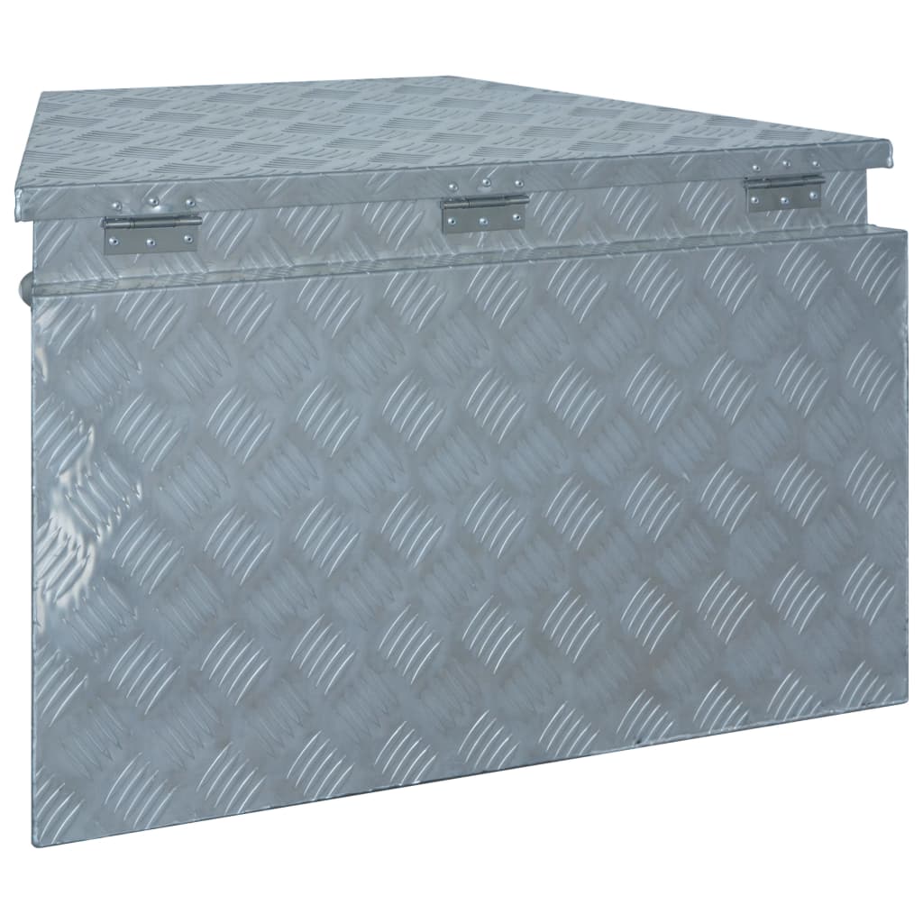 vidaXL alumīnija kaste, 737/381x410x460 mm, sudraba krāsā