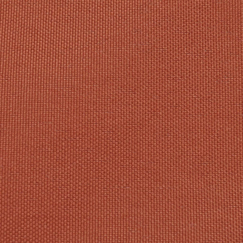 vidaXL balkona aizslietnis, 75x600 cm, sarkanbrūns oksforda audums