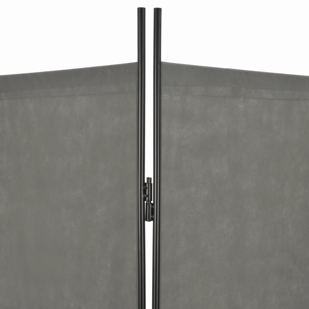 vidaXL 6-paneļu istabas aizslietnis, 240x180 cm, antracītpelēks