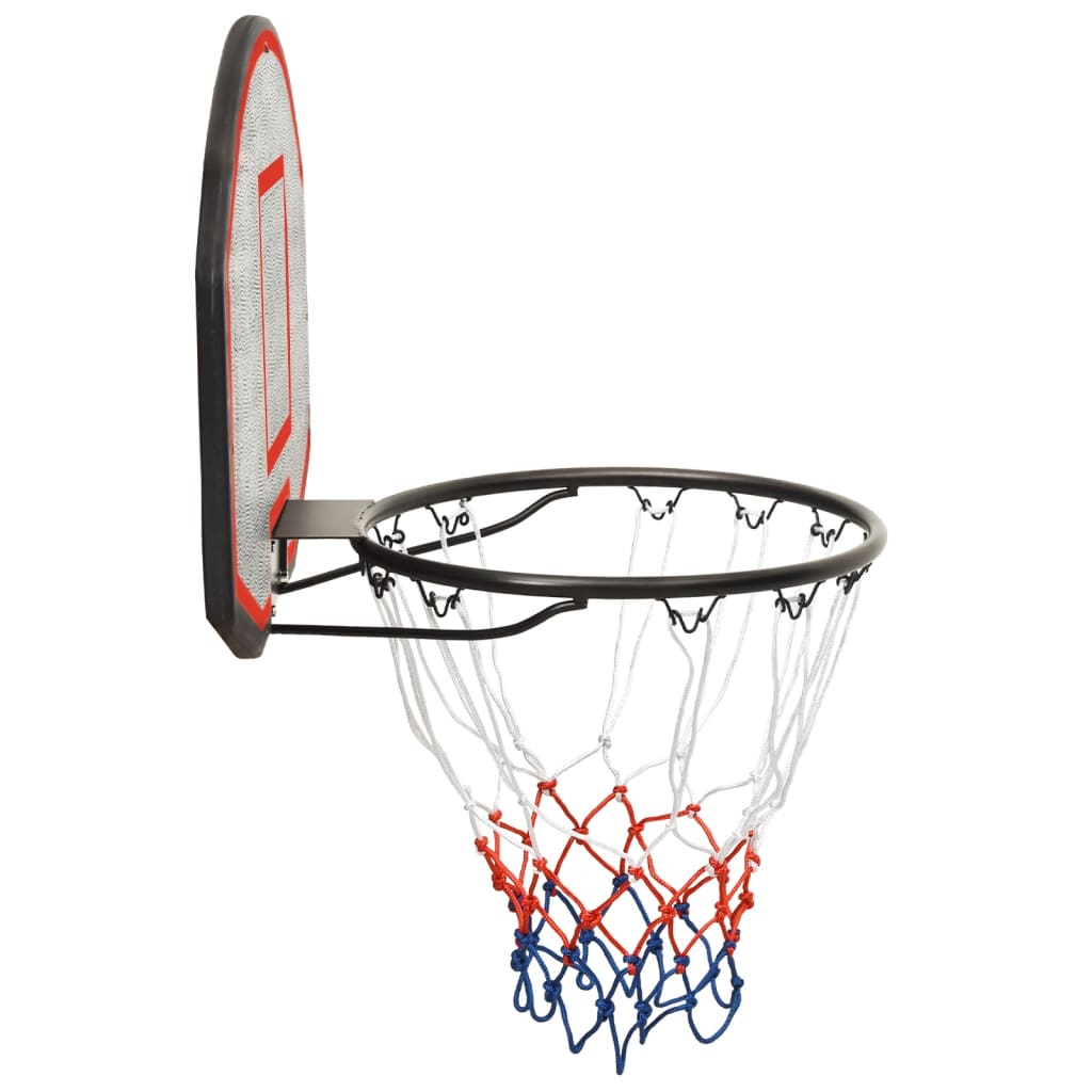 vidaXL basketbola vairogs, melns, 71x45x2 cm, polietilēns