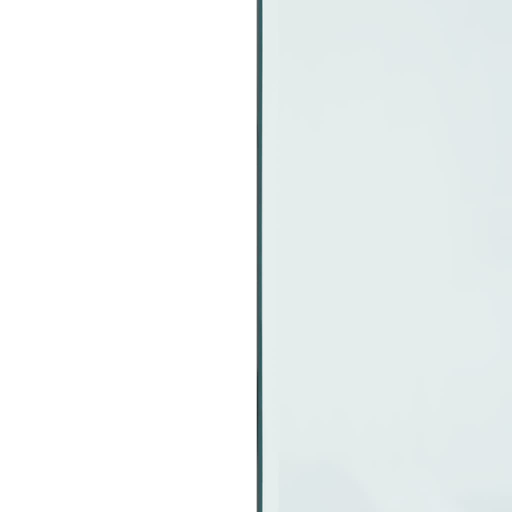 vidaXL kamīna plāksne, taisnstūra forma, stikls, 120x60 cm