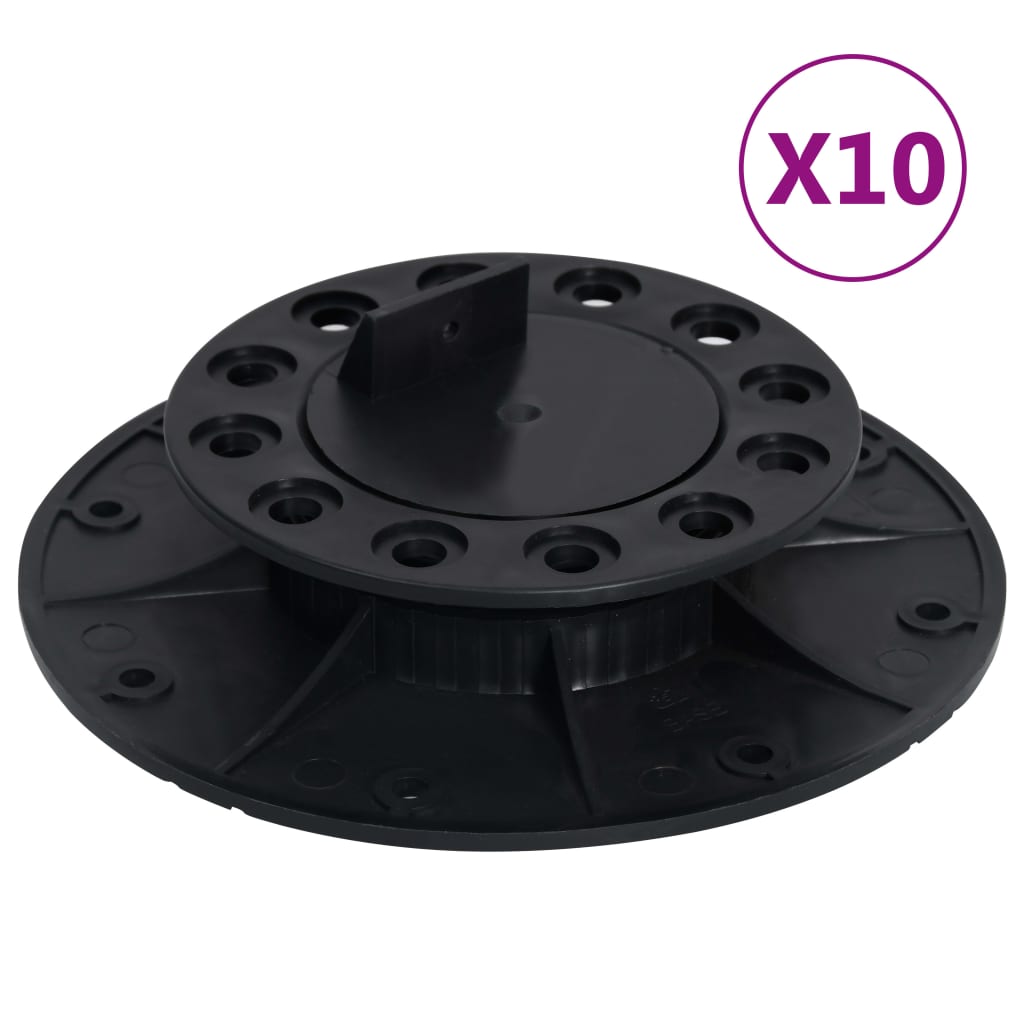 vidaXL montāžas pēdas grīdas ieklāšanai, 10 gab., 25-40 mm