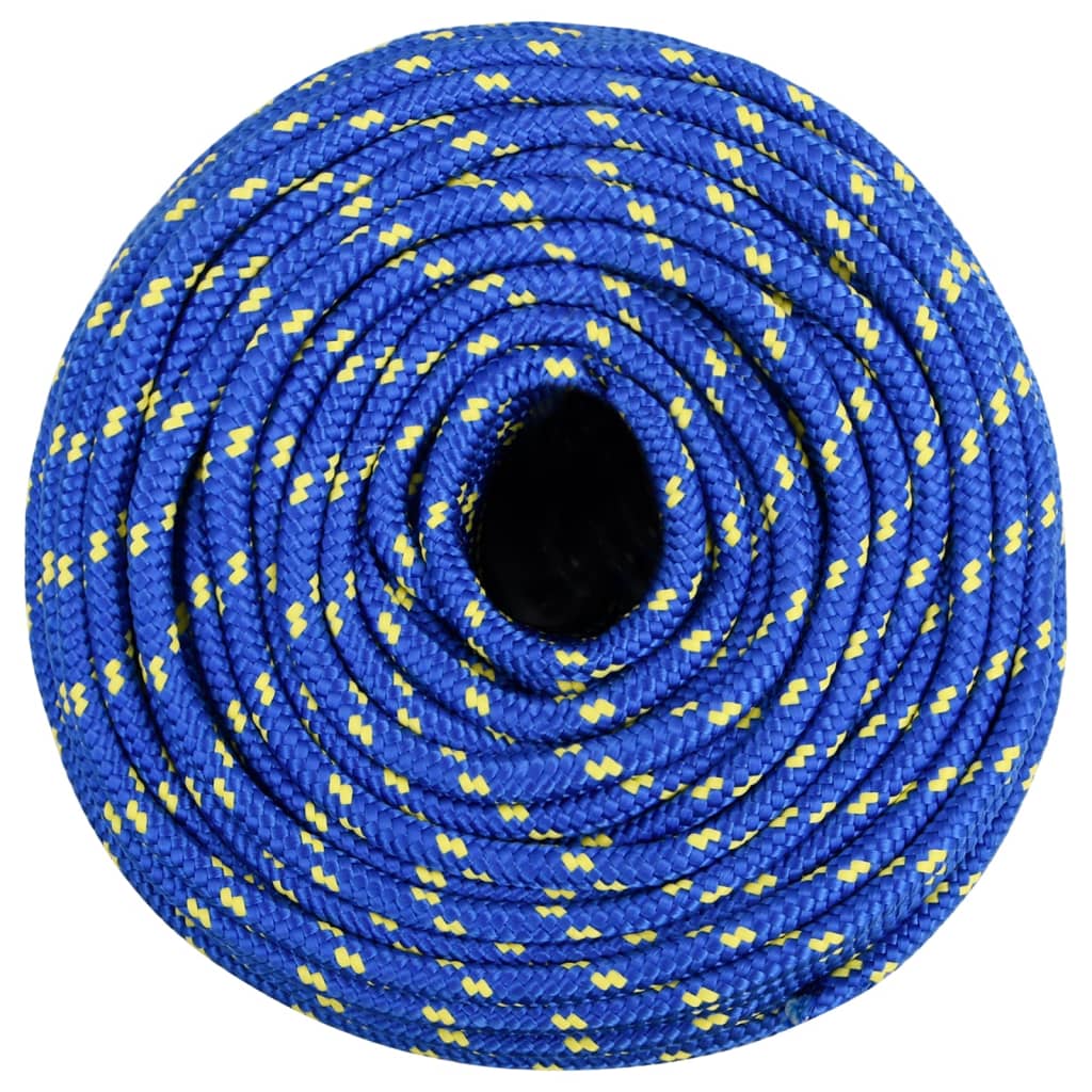 vidaXL laivu virve, zila, 6 mm, 250 m, polipropilēns