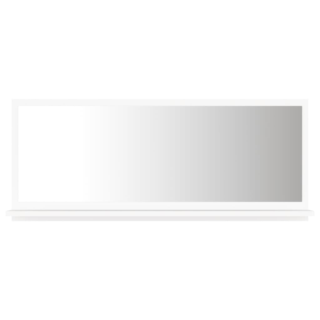 vidaXL vannasistabas spogulis, balts, 90x10,5x37 cm, skaidu plāksne
