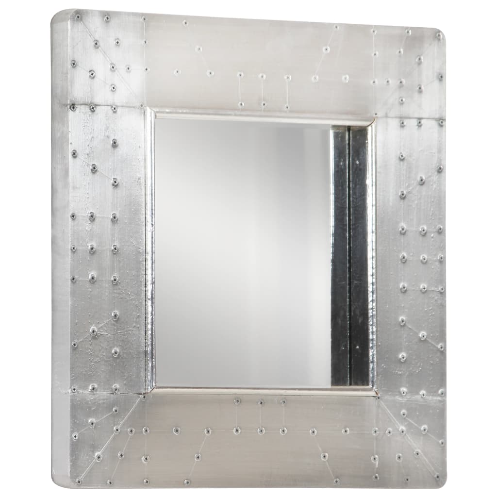 vidaXL spogulis, aviācijas dizains, 50x50 cm, metāls