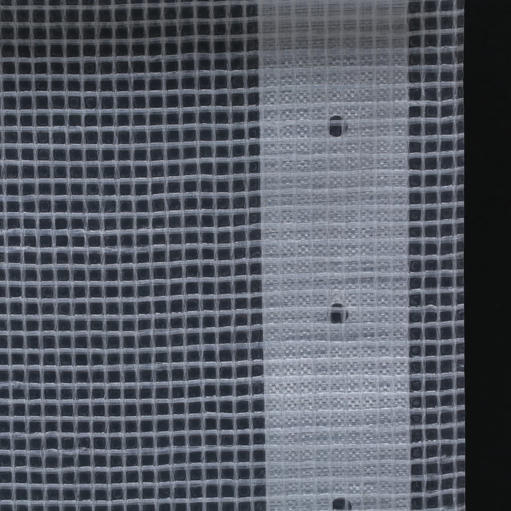 vidaXL brezenta pārklājs, smalki austs, 260 g/m² 3x3 m, balts