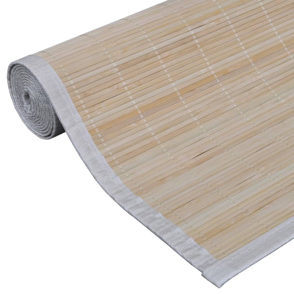 vidaXL dabiska bambusa paklāji, 4 gab., taisnstūra, 120x180 cm