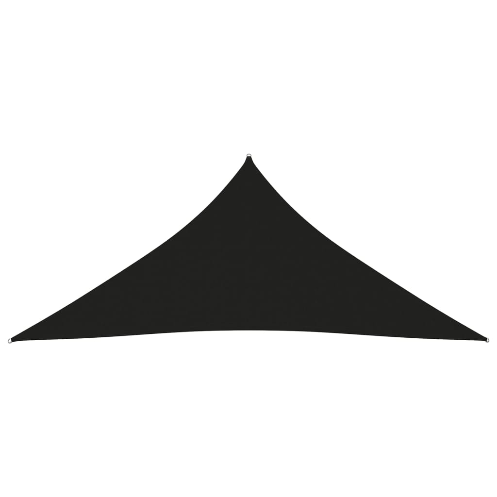 vidaXL saulessargs, 5x7x7 m, trijstūra forma, melns oksforda audums