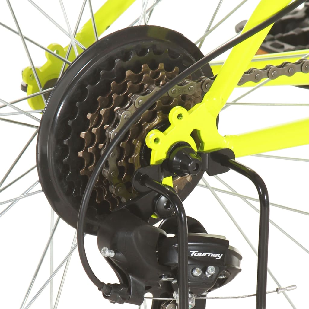 vidaXL kalnu velosipēds, 21 ātrums, 26'', 49 cm, melns