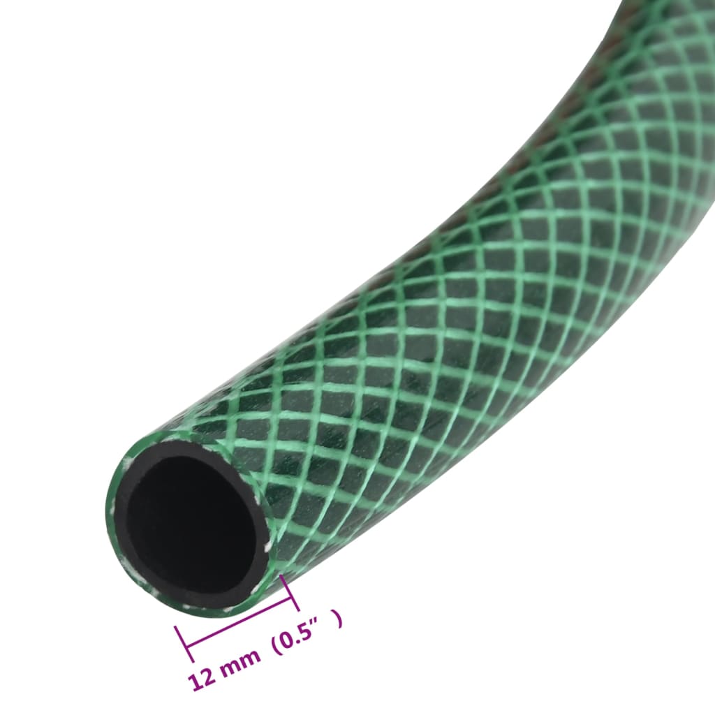 vidaXL baseina šļūtene, zaļa, 50 m, PVC