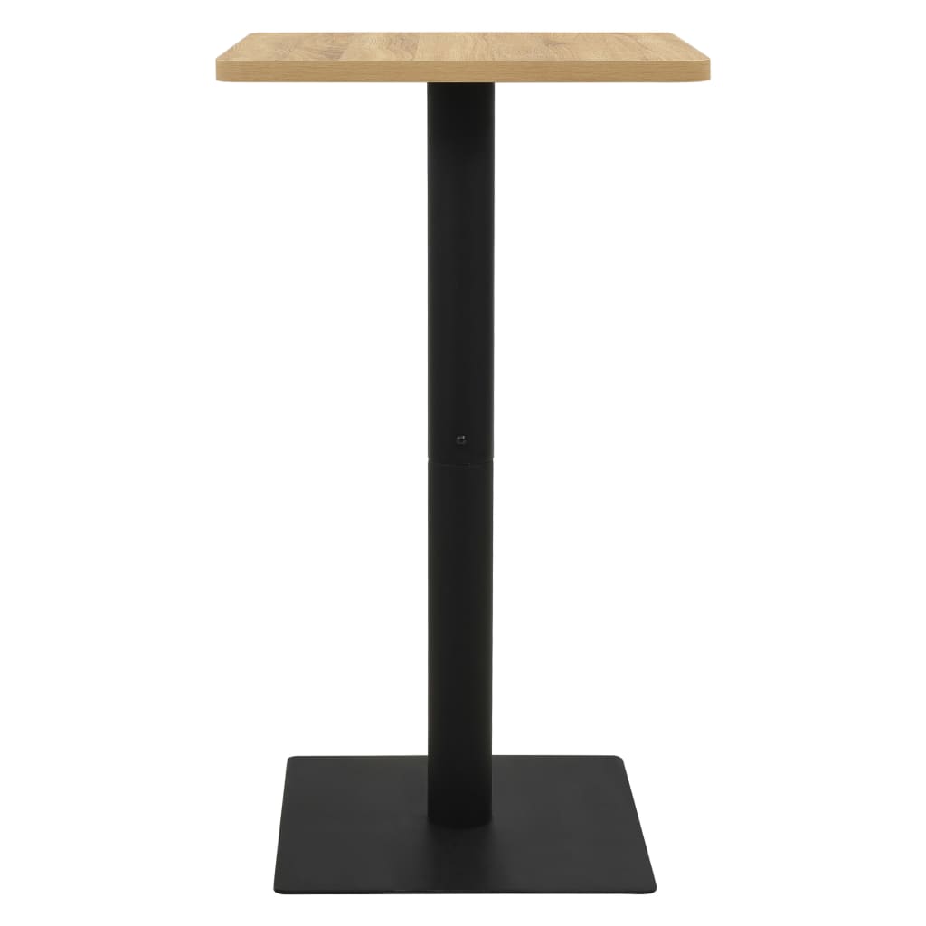 vidaXL bistro galds, 60x60x107 cm, ozolkoka krāsā