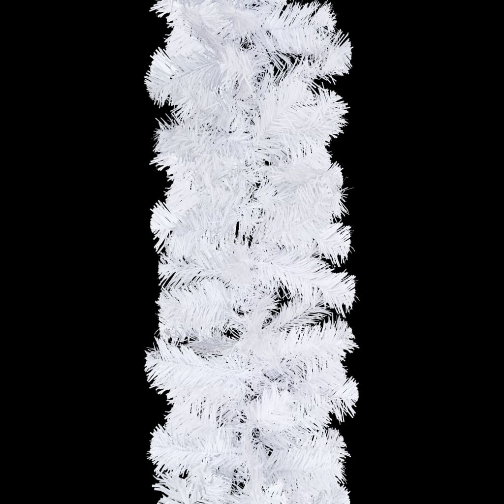 vidaXL Ziemassvētku vītnes, 4 gab., 270 cm, PVC, baltas