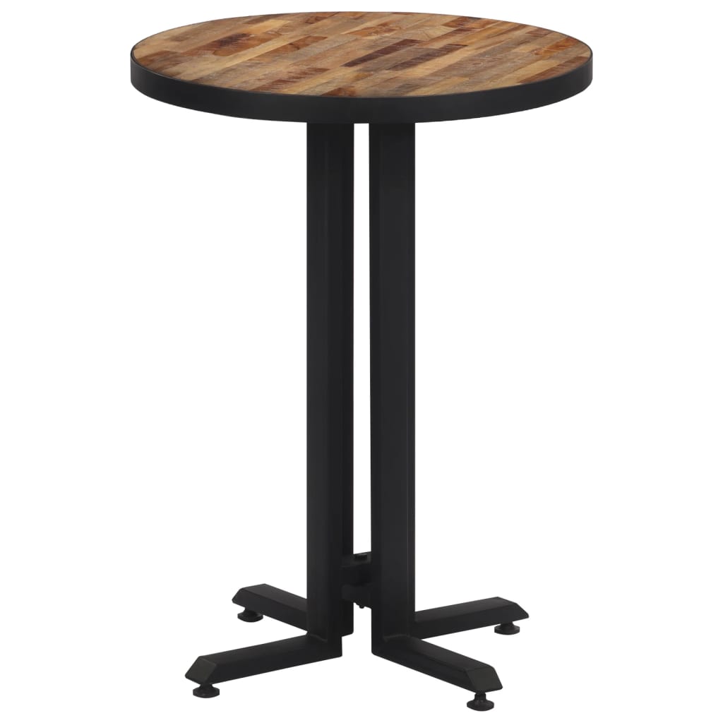 vidaXL bistro galds, apaļš, Ø50x76 cm, pārstrādāts tīkkoks