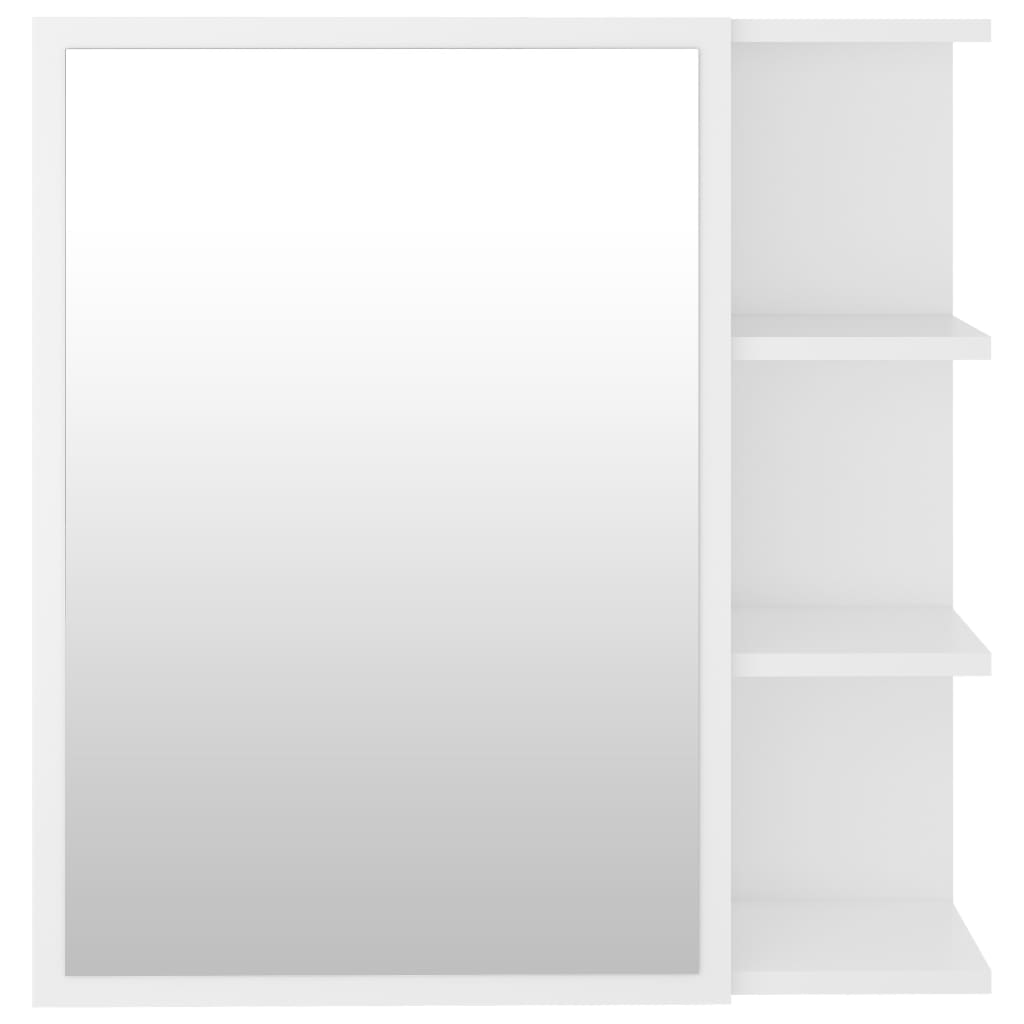vidaXL vannasistabas spoguļskapītis, balts, 62,5x20,5x64 cm