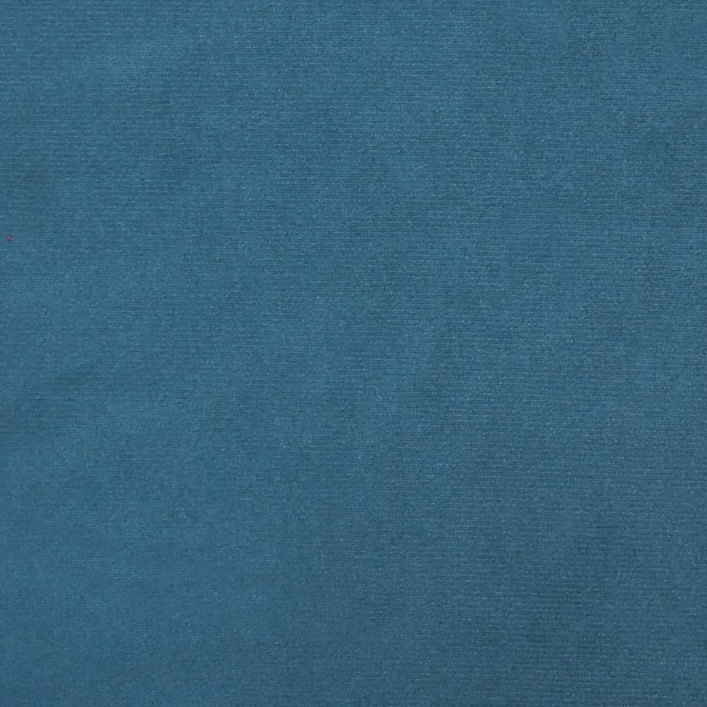 vidaXL dekoratīvi spilveni, 2 gab., zili, Ø15x50 cm, samts