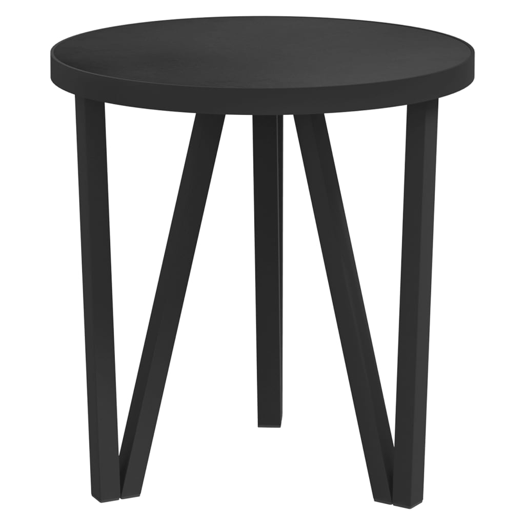 vidaXL tējas galdiņš, melns, Ø35 cm, MDF