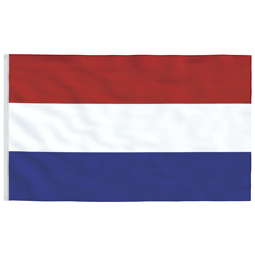 vidaXL Nīderlandes karogs un masts, 5,55 m, alumīnijs