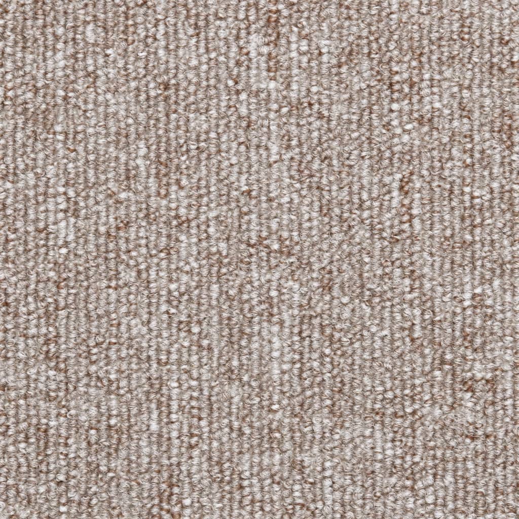 vidaXL kāpņu paklāji, 15 gab., gaiši brūni, 56x17x3 cm