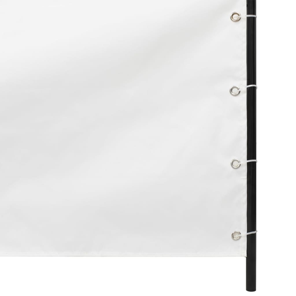 vidaXL balkona aizslietnis, 80x240 cm, balts audums