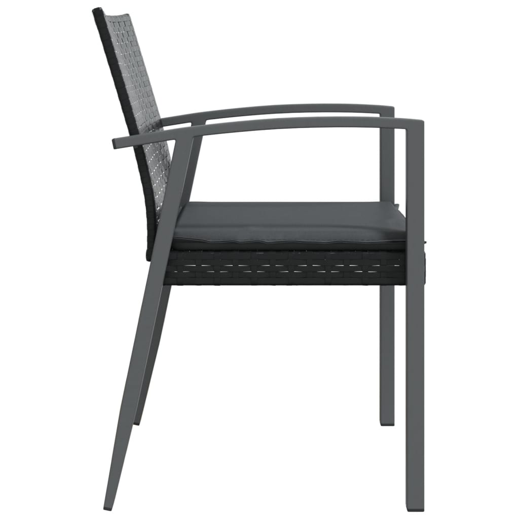 vidaXL dārza krēsli ar matračiem, 6 gab., 56,5x57x83 cm, PE