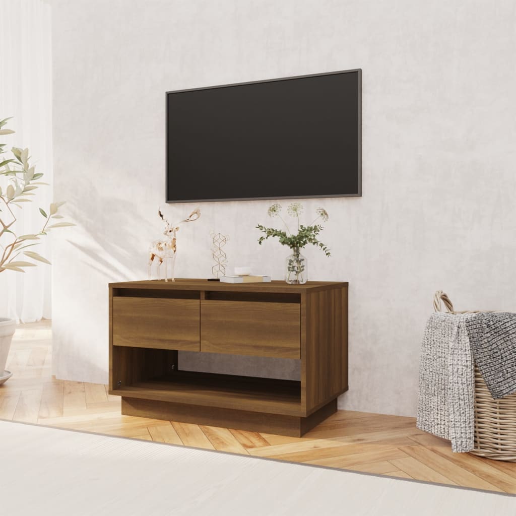 vidaXL TV skapītis, ozolkoka krāsa, 70x41x44 cm, skaidu plāksne