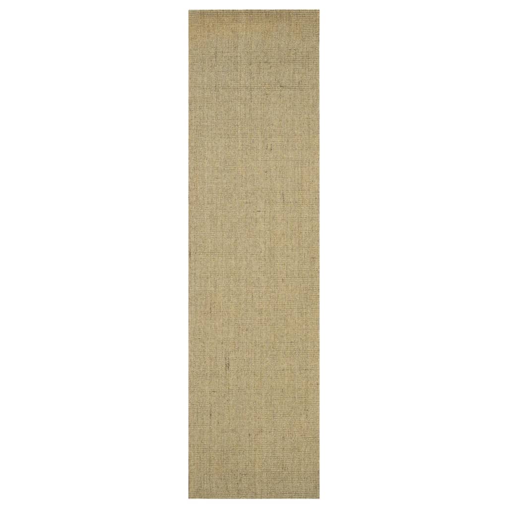 vidaXL paklājs, dabīgs sizals, 66x250 cm, zaļš