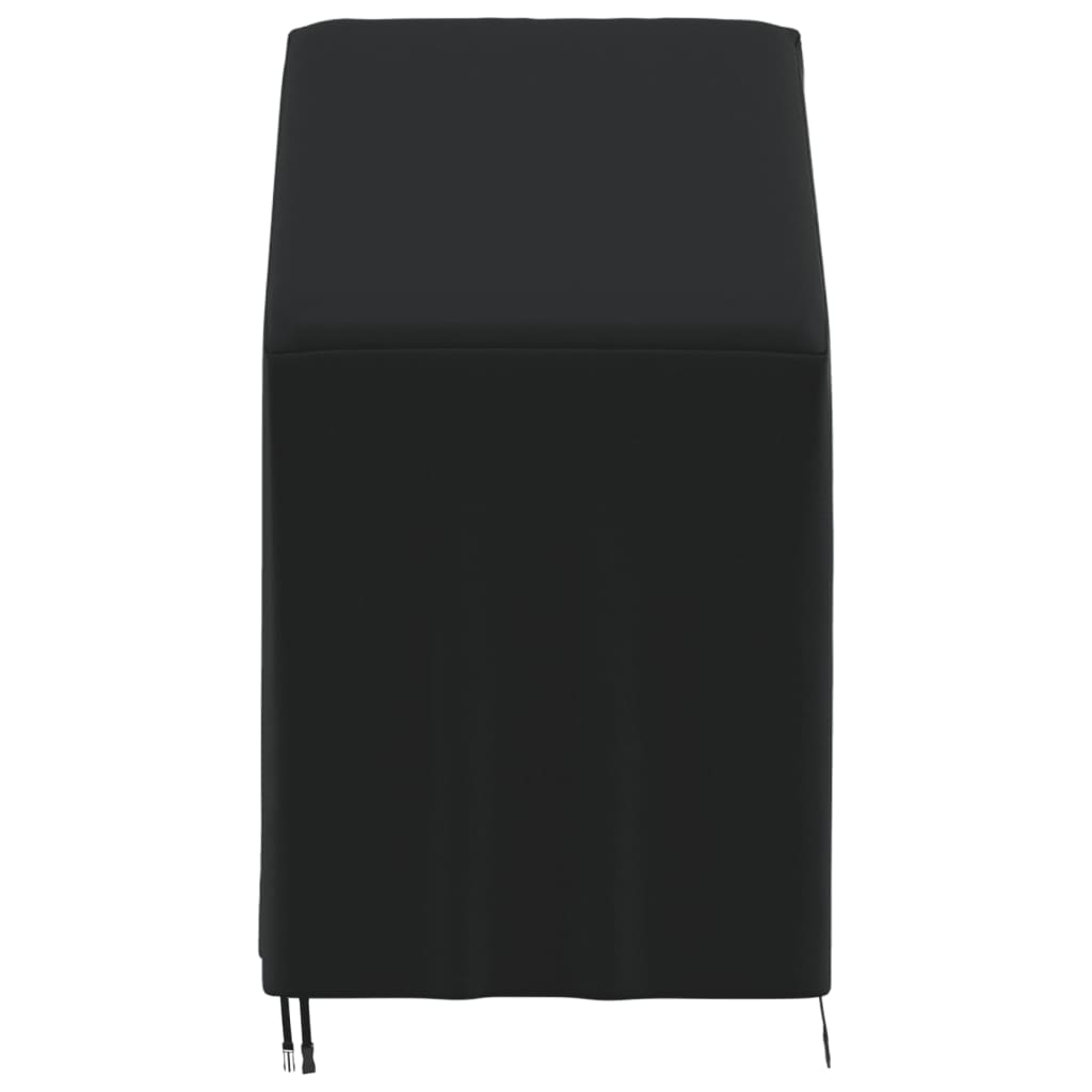 vidaXL dārza krēsla pārsegs, melns, 70x70x85/125 cm, 420D audums