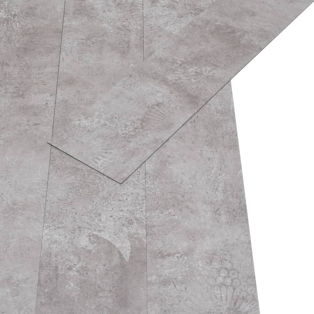vidaXL grīdas dēļi, 5,26 m², 2 mm, zemes pelēki, PVC