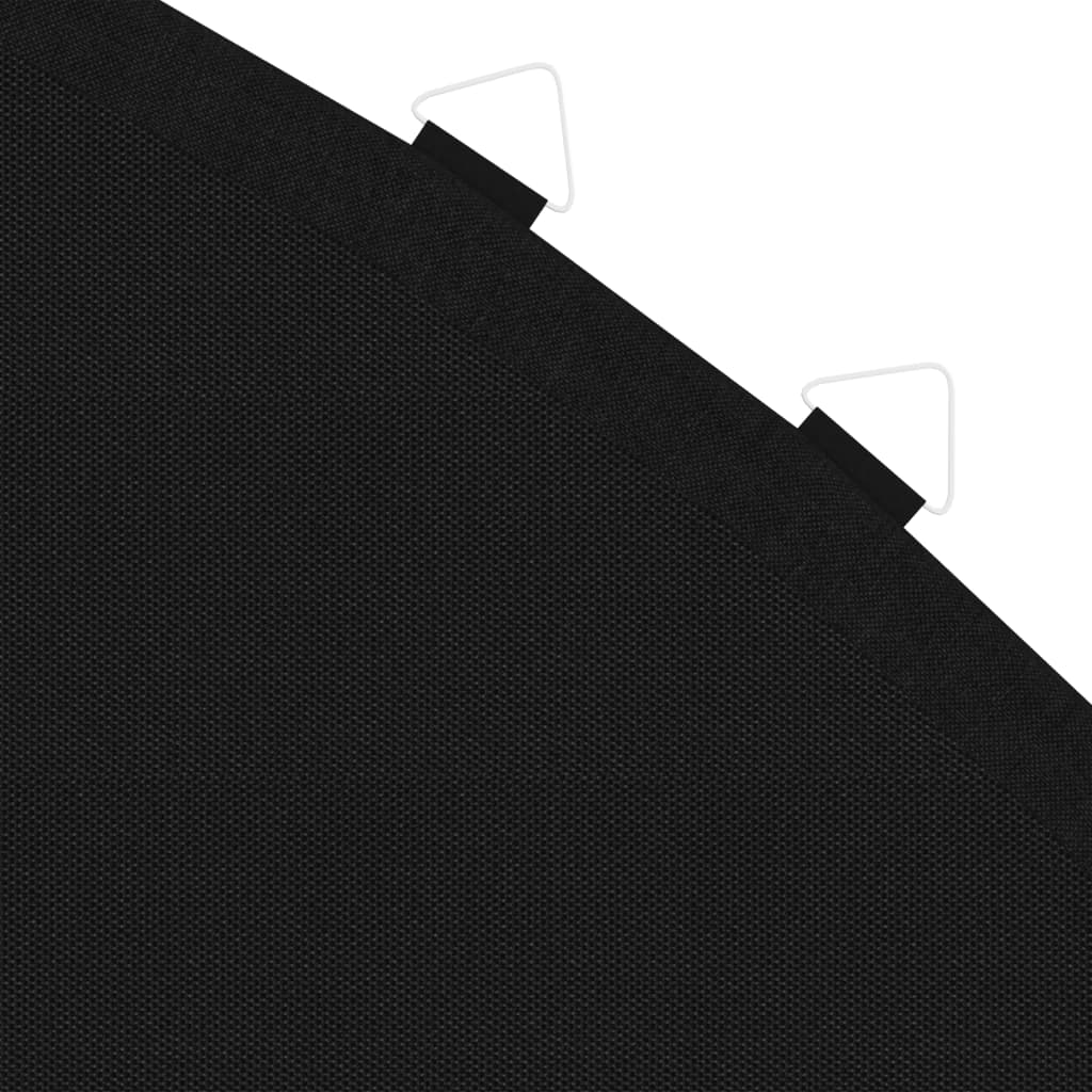 vidaXL batuta lēkājamā virsma, melns audums, 4,57 m, apaļa