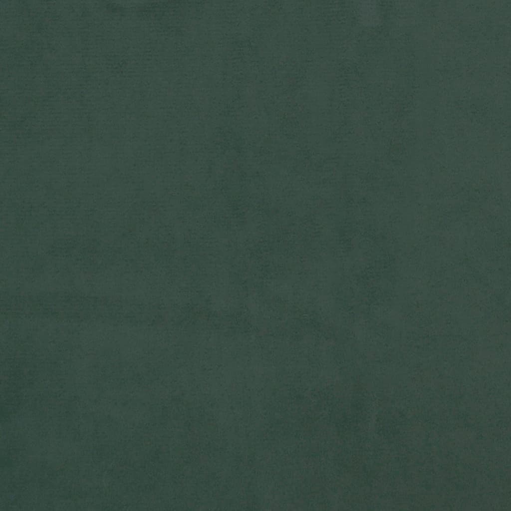 vidaXL galvgalis ar malām, tumši zaļš samts, 163x16x118/128 cm