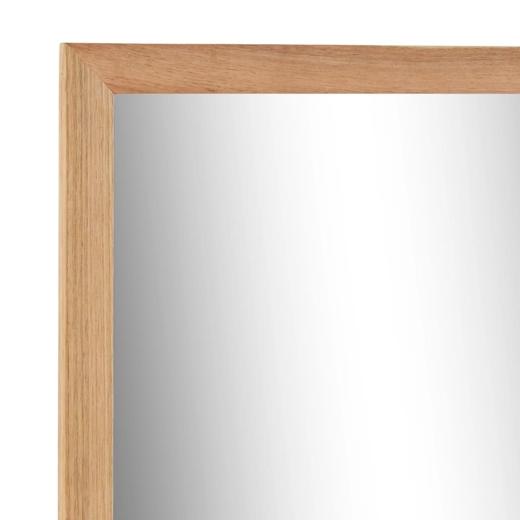 vidaXL vannasistabas spogulis, 60x12x62 cm, valriekstu masīvkoks