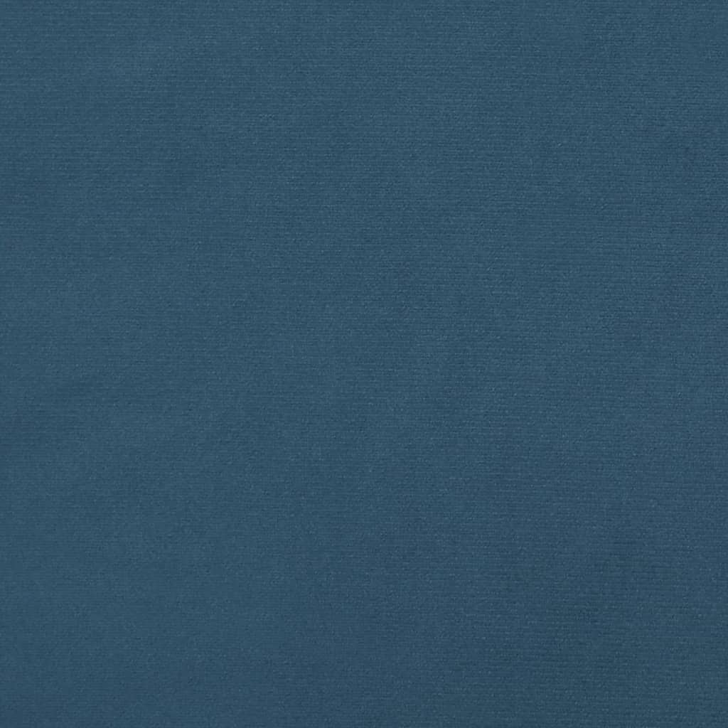 vidaXL gultas rāmis, tumši zils, 90x200 cm, samts