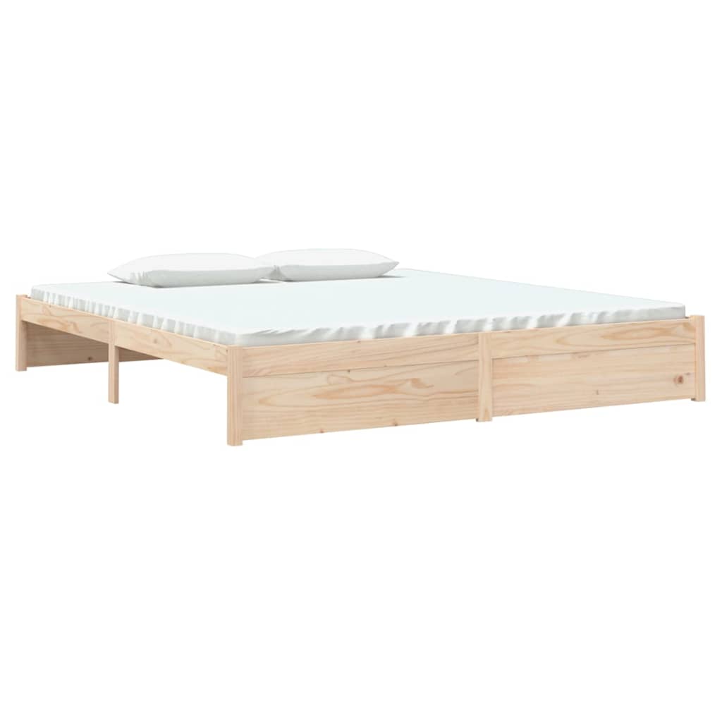 vidaXL gultas rāmis, masīvkoks, 180x200 cm, liels, divvietīgs