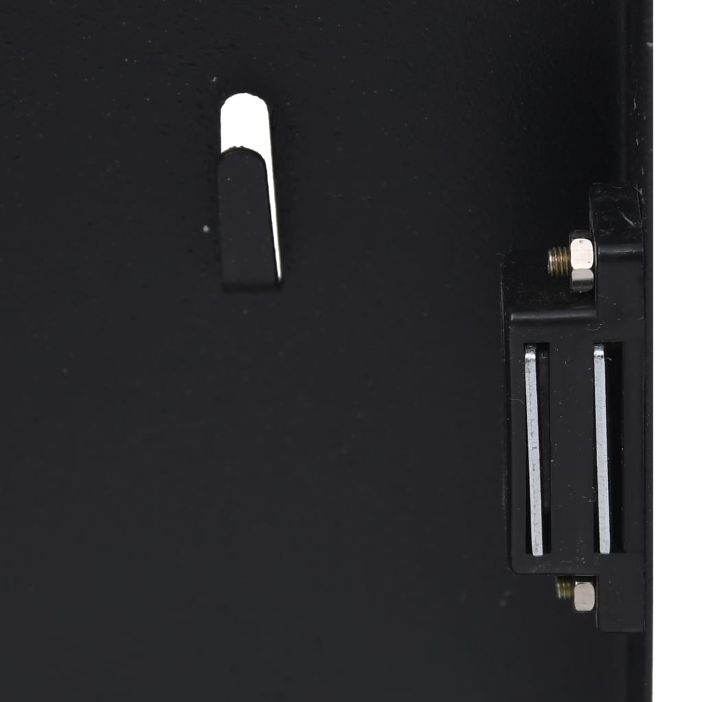 vidaXL atslēgu skapītis ar magnētisku tāfeli, melns, 35x35x5,5 cm
