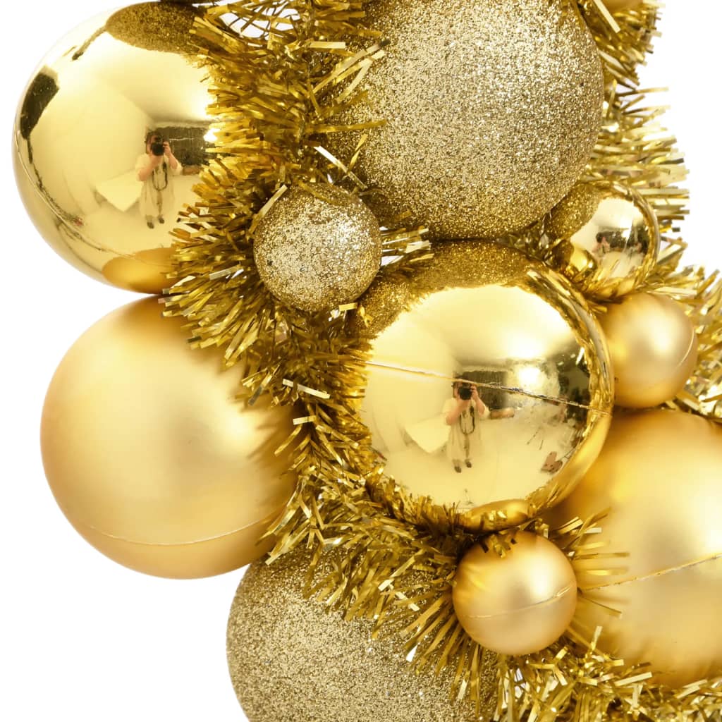 vidaXL Ziemassvētku vainags, zelta krāsā, 45 cm, polistirols