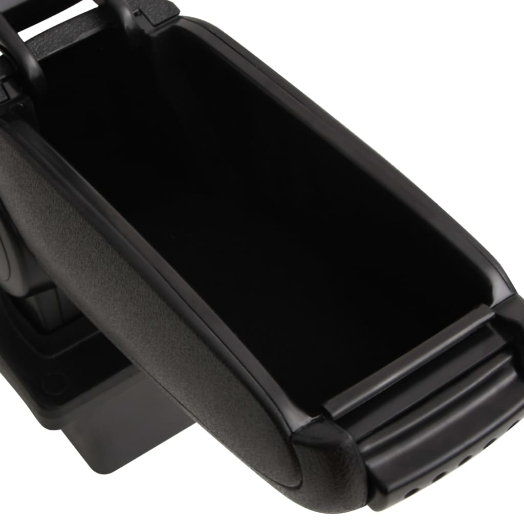 vidaXL automašīnas roku balsts, melns, 14x33x(32-48,5) cm, ABS