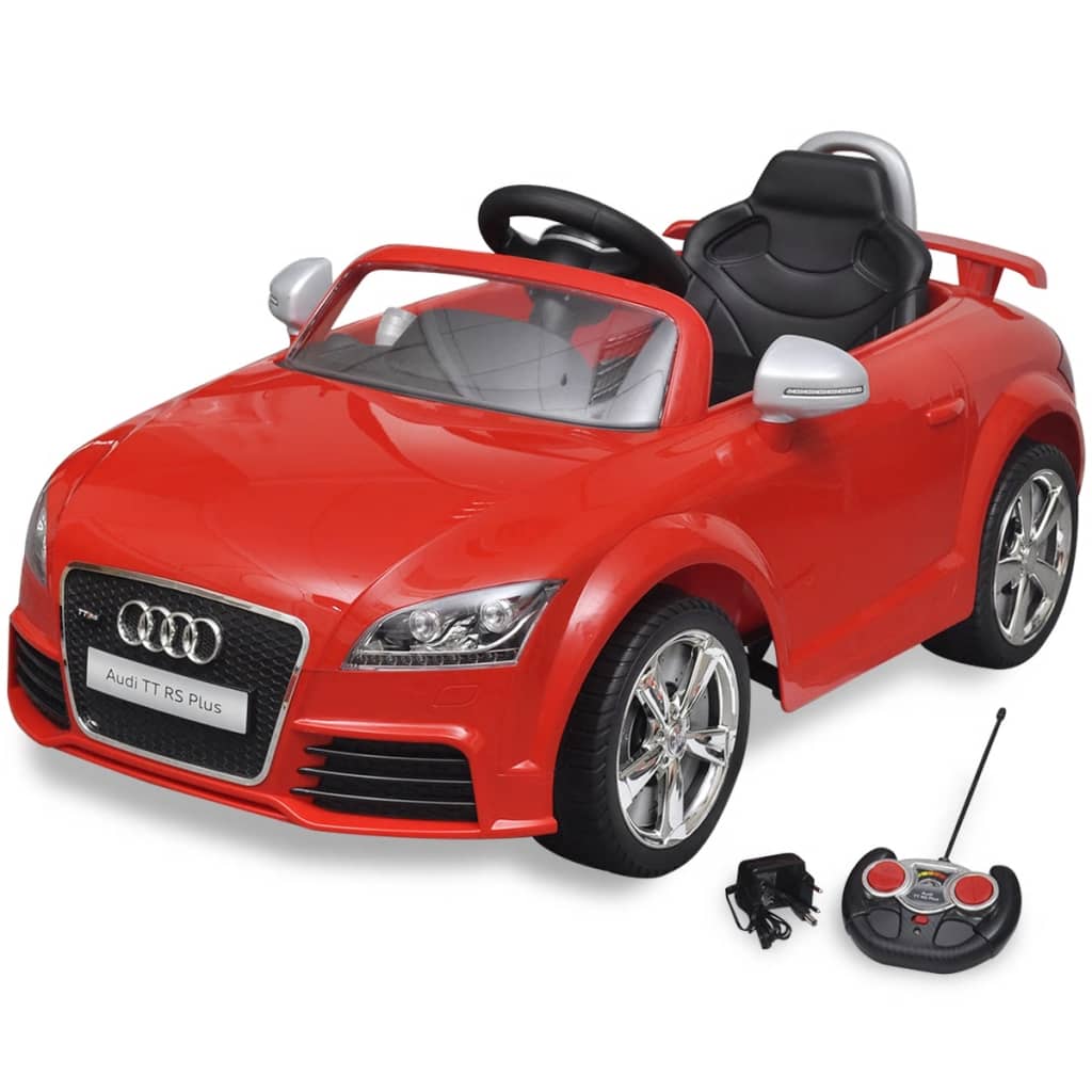 Audi TT RS Sēžamā Elektriskā Mašīna Bērniem, Tālvadības Pults, Sarkana