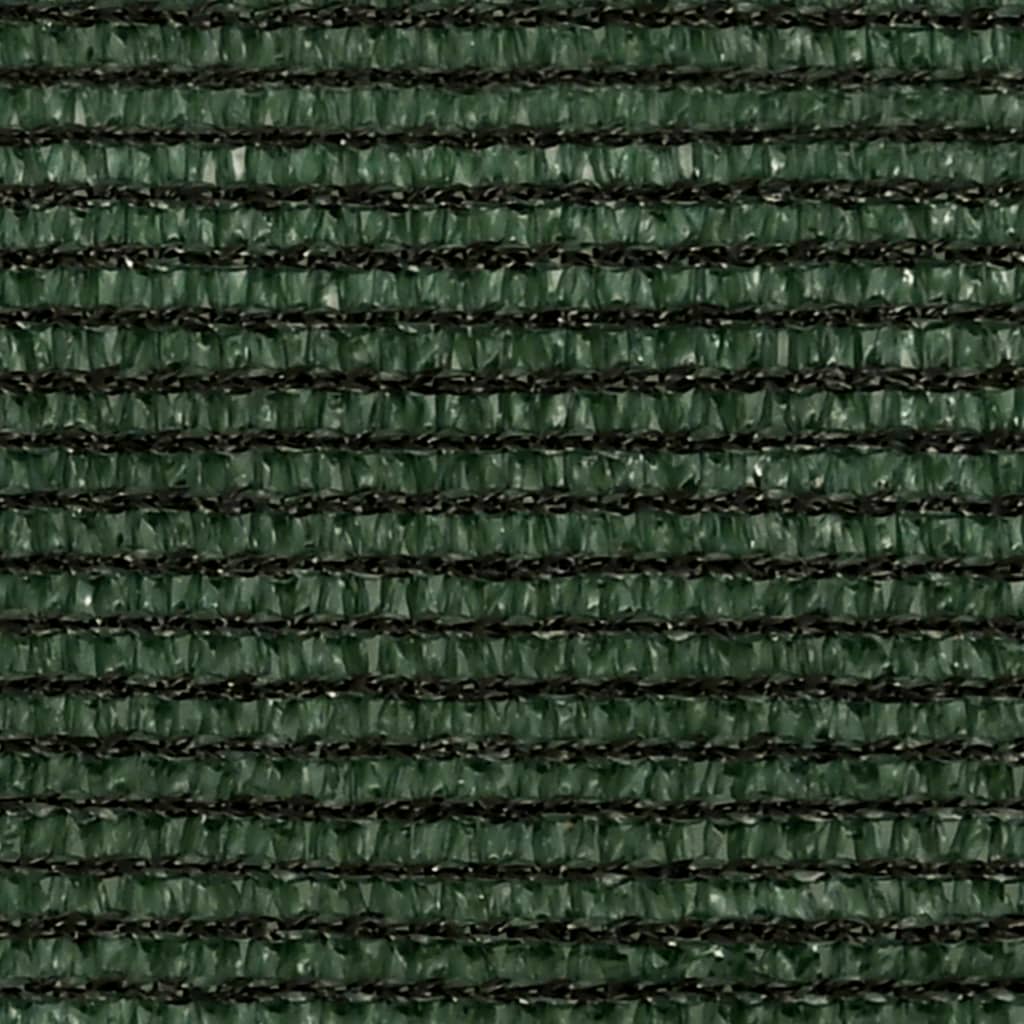 vidaXL saulessargs, 160 g/m², tumši zaļš, 3,6x3,6 m, HDPE