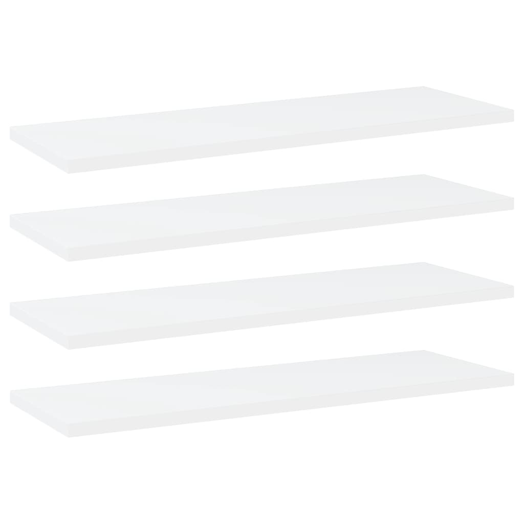 vidaXL plauktu dēļi, 4 gab., balti, 60x20x1,5 cm, skaidu plāksne