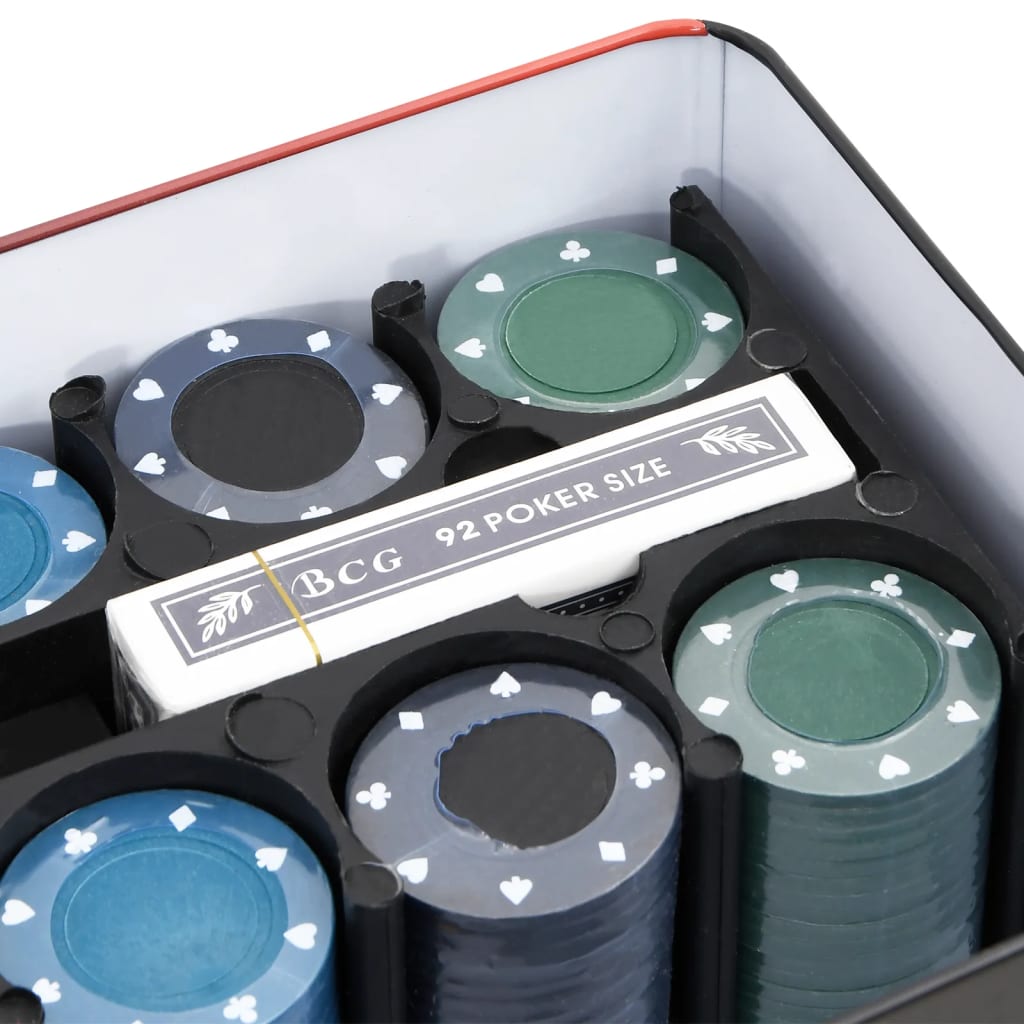 vidaXL pokera žetonu komplekts, 200 gab., 4 g