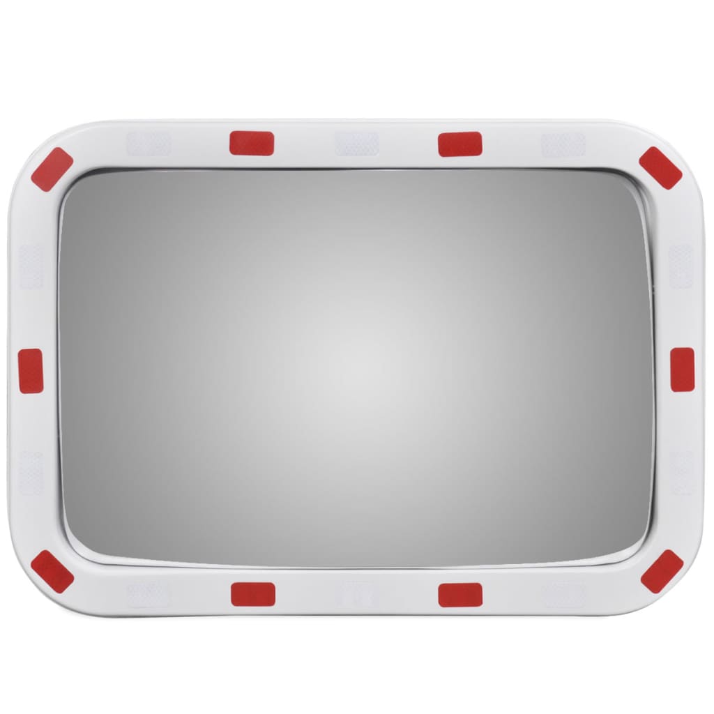 Izliekts satiksmes spogulis, taisnstūra, 40x60 cm, ar atstarotājiem